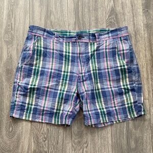 St. John's Bay - Men’s 100% Cotton Plaid Shorts - Size 38